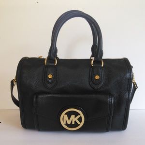 Michael Kors | Black Leather Crossbody Satchel